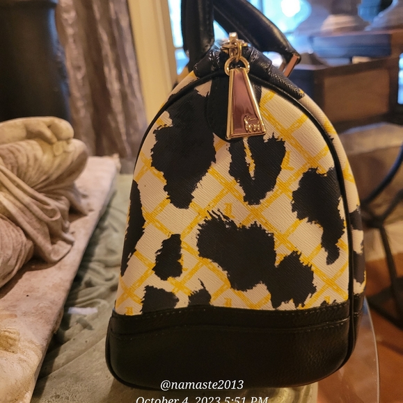 L.A.M.B. by Gwen Stefani Leopard Print Speedy Satchel Luxury Designer Bag #565 - Picture 6 of 13